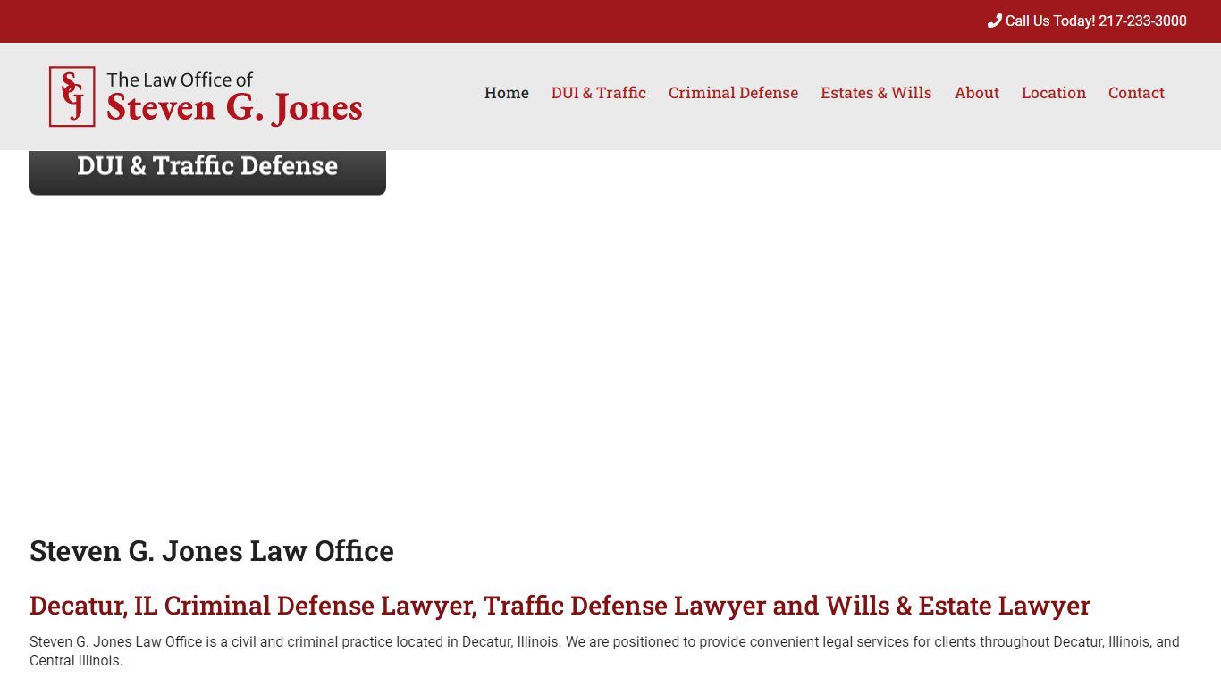 Decatur Criminal Defense Lawyer - Steven G. Jones Law